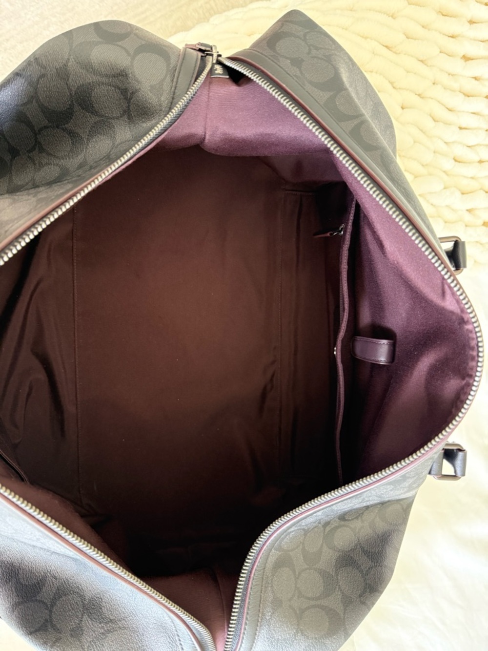 Coach Trekker 52" Signature Canvas Luggage - Black Cooper - Picture 8 of 12
